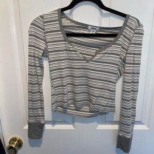 Urban outfitters crop long sleeve